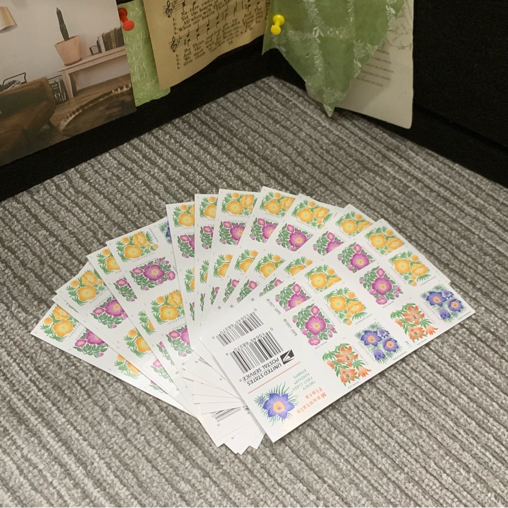 100 Mountain Flora 2022 Forever Postage StampsUS Postal USPS Flowers Weddings